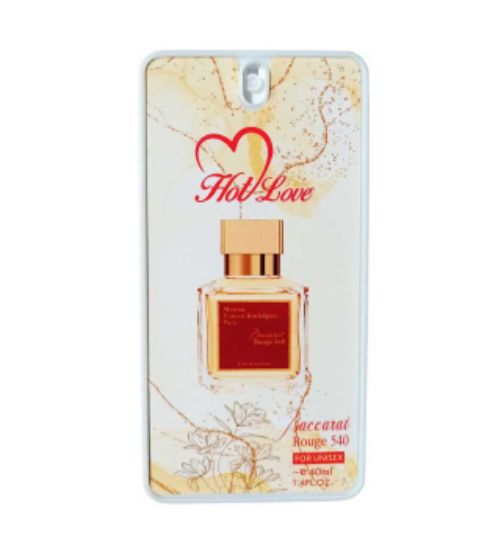 عطر جیبی مناسب آقایان و بانوان هات لاو مدل Baccarat Rouge 540 حجم 40 میلی لیتر