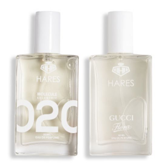 پک 2 عددی ادوپرفیوم حارث مدل Molecule حجم 50 میلی لیتر و Gucci Flora حجم 50 میلی لیتر