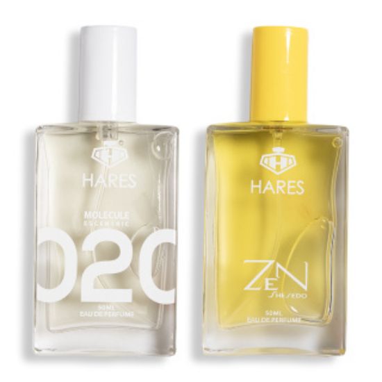 پک 2 عددی ادوپرفیوم حارث مدل Molecule حجم 50 میلی لیتر و Shiseido Zen حجم 50 میلی لیتر