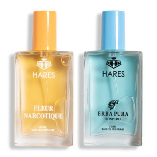 پک 2 عددی ادوپرفیوم حارث مدل XERJOFF Erba Pura حجم 50 میلی لیتر و Fleur Narcotique حجم 50 میلی لیتر